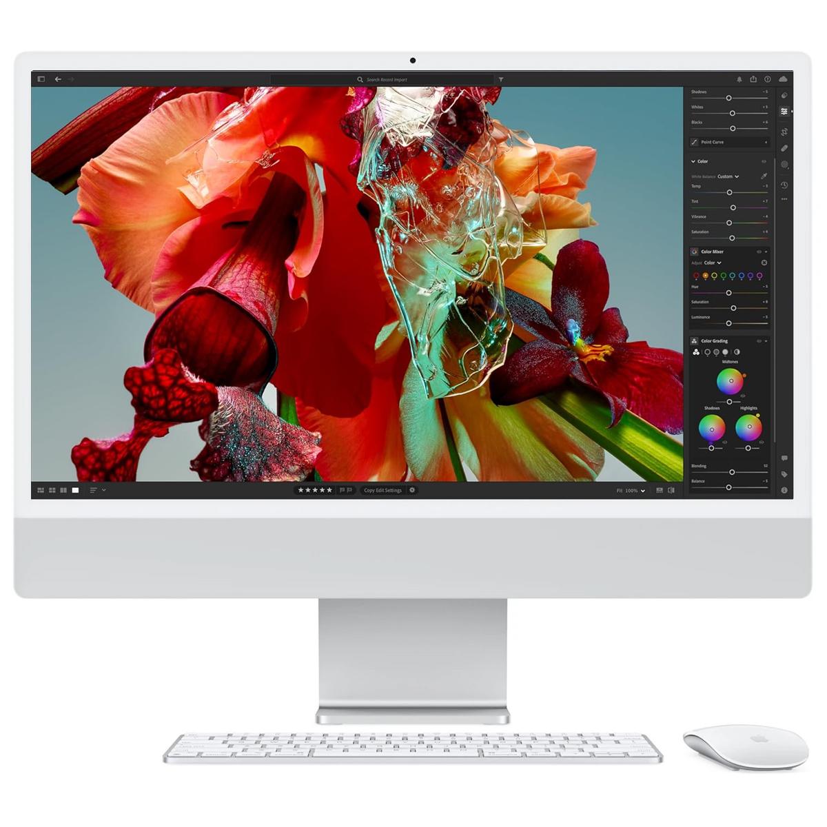 Apple Imac All In One Desktop (2023) Apple M3 8‑core Cpu & 8‑core Gpu (512gb/16gb) W/ 24" 4.5k Retina Display Silver - CompuMe Apple Imac All In One Desktop (2023) Apple M3 8‑core Cpu & 8‑core Gpu (512gb/16gb) W/ 24" 4.5k Retina Display Silver - CompuMe
