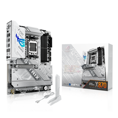 ASUS ROG STRIX X870-A GAMING WIFI ATX Motherboard, AMD X870 Chipset, 4x DIMM DDR5 White