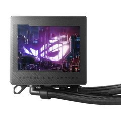 ASUS ROG RYUJIN III 360 AIO Liquid CPU Cooler with 3.5" LCD Display, Asetek 8th Gen Pump Black