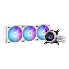 ASUS ROG Strix LC III 360 ARGB CPU Liquid Cooling, 360mm Radiator, 3x ROG STRIX AF-12S ARGB 120mm Fans White