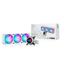 ASUS ROG Strix LC III 360 ARGB CPU Liquid Cooling, 360mm Radiator, 3x ROG STRIX AF-12S ARGB 120mm Fans White