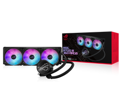 ASUS ROG Ryuo III 360 AIO Liquid CPU Cooler, 8th Gen Asetek Pump, Anime Matrix LED, 2200 RPM Speed Black