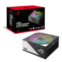 ASUS ROG Loki SFX-L 1000W Power Supply 80 Plus Platinum, Fully Modular 120mm ARGB-Illuminated Fan & Aura Sync, ROG Heatsinks Black