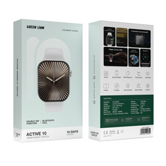 Green Lion Active 10 46MM Smart Watch Silver