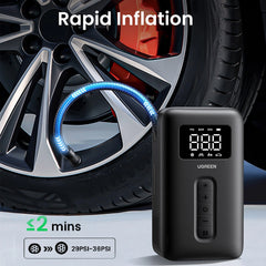Ugreen 15951 Portable Tire Inflator Portable Electric Air Compressor With Battery
