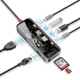 Promate Transhub-Mini, USB-C Hub 8-in-1