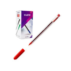 Claro A-One Pens Pack of 50, Red