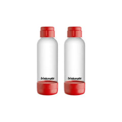 Drinkmate Bottle 1L Red, Twin Pack