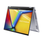 ASUS Vivobook S 14 Flip Core™ i5-1335U - Ram 16GB DDR4-Storage SSD 512GB -Graphic Intel Iris Xᵉ- Screen Touch 14" WUXGA FHD+ Touch- Stylus ASUS Pen Cool Silver