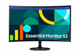 Samsung S3 Essential (D362) 24" Full-HD, VA Curved Monitor, 100Hz, 4MS (GTG), Narrow Border Design, Eye-Care Mode & Flicker Free