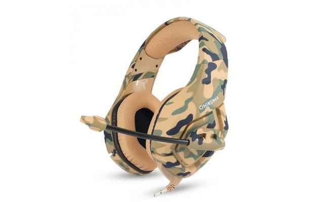 Onikuma K1 B Army Headphone Gaming Headset With Microphone