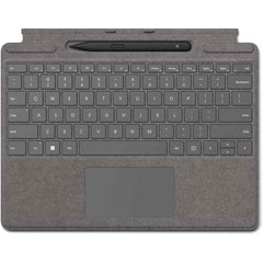 Microsoft Surface Pro Signature Keyboard & Slim Pen Compatible With Surface Pro 8 / Pro X English Layout Platinum