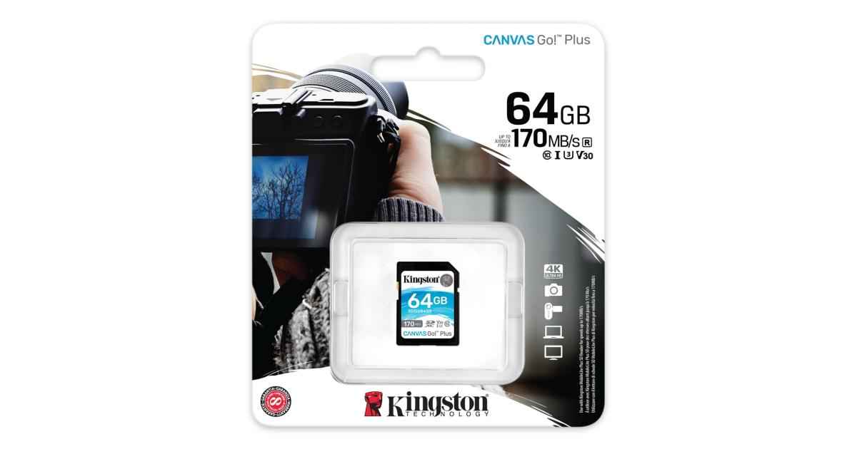Kingston Microsd 64GB Canvas Go Plus