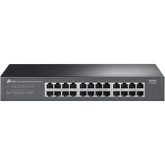 TP-Link LS1024G 24-Port Gigabit Desktop/Rackmount Switch, MAC Address Self-Learning, Auto MDI/MDIX, Auto Negotiation, QoS, Fanless Design, Energy-Efficient Technology, Plug & Play, Metal Case(
