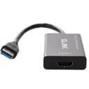 GLINK GL012 USB 3.0 to HDMI Display Adapter with 3.5mm Audio Input, Full HD 1080p Video Converter for Windows PC and Laptop
