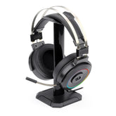 Redragon H320 Lamia 7.1 Surround Sound Volume Control Noise Cancelling Rgb Light W/ Stand Black - CompuMe