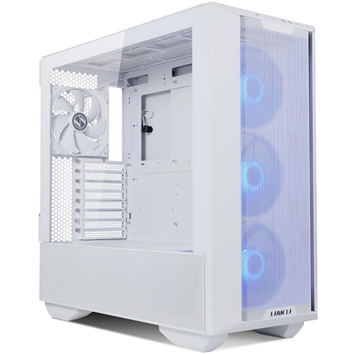 Lian Li LANCOOL 3 (3R-W) MESH (White) ARGB ATX Mid Tower Tempered Glass Gaming Case W/ Type-C & 4x140mm Fans (3xARGB Front + 1x Back) | LANCOOL 3R-W | - CompuMe