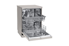 LG Free Stand Dishwasher A++, 14Sets, 9programs, Quad Washer, Platinum Silver - DFB512FP.APZPELF