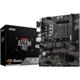 Msi A520m Pro Gaming Amd A520 (ryzen Am4) Micro Atx Motherboard With M.2 Slot Usb 3.2 Gen 2 Type A