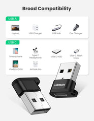 Ugreen 50568 Usb A 2.0 Male To Usb C Female Adapter