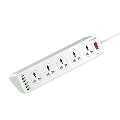 LDNIO SC10610 POWER STRIP 10 UNIVERSAL SOCKETS PD 20W FAST CHARGING SMART POWER CHARGING POWER EXTENSION