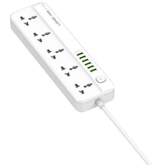 LDNIO SC5614 POWER STRIP 5 UNIVERSAL SOCKETS 6USB PORTS 2M POWER CORD EXTENSION SOCKET