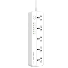 LDNIO SC5614 POWER STRIP 5 UNIVERSAL SOCKETS 6USB PORTS 2M POWER CORD EXTENSION SOCKET