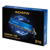 ADATA LEGEND 700 2 TB PCIe Gen3 x4 M.2 2280 Solid State Drive