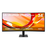 LG 34U601B-B UltraWide 34-inch WQHD 2K 1800R 120Hz Curved Monitor