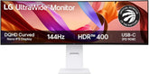 LG UltraWide 49U950A-W 49-inch Dual QHD (5120x1440) Nano IPS 144Hz KVM Switch Curved Professional Monitor