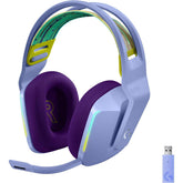 Logitech RGB wireless headset for computer setup