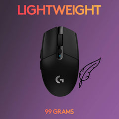 Logitech G304 Lightspeed Wireless Gaming Mouse, Hero Sensor, 12,000 Dpi,
