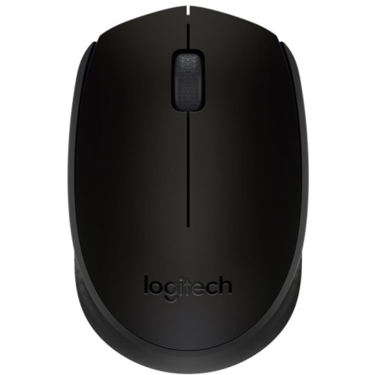 Logitech M171 Wireless Mouse, 2.4 GHz with USB Mini Receiver, Optical Tracking, 12-Months Battery Life, Compact Fully Ambidextrous Design For Windows, macOS - Black | Logitech M171 Wireless | - CompuMe