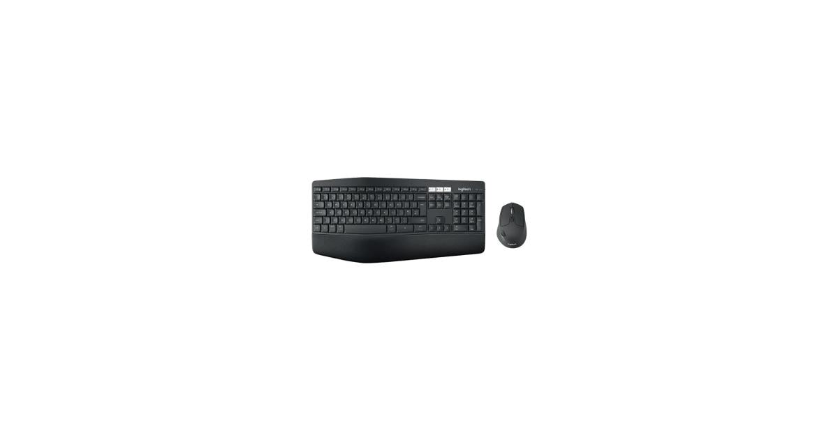 Logitech Mk850 Multi-Device Wireless Keyboard And Mouse Combo, 2.4Ghz Bluetooth, Curved Keyframe & Mouse, 12 Programmable Keys, 3-Year Battery Life, Pc/Mac, Arabic& English Layout