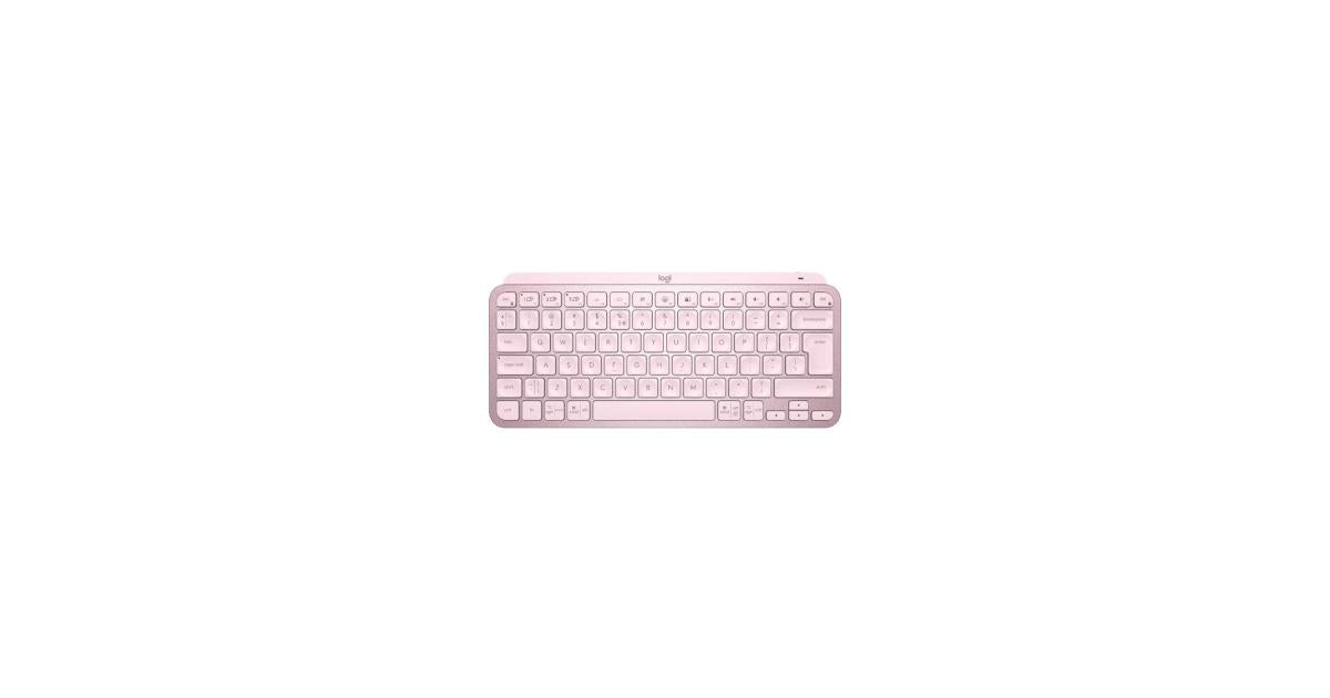 LOGITECH MX KEYS MINI Wireless illuminated Keyboard - ROSE - CompuMe