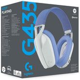 Logitech G435 LIGHTSPEED Wireless (White) Dual Mode (2.4GHz & Bluetooth) Gaming Headset , Dolby Atmos, Lightweight, USB-C Charging , Upt To 18 Hours, Multi Platform Support | Logitech G435 Wireless White |