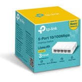 Tp Link Ls1005 5 Port 10/100mpbs Desktop Switch Ethernet Splitter Plastic Case
