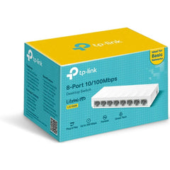 TP-Link LS1008 8-Port 10/100Mpbs Desktop Switch Ethernet SPLITTER Plastic Case