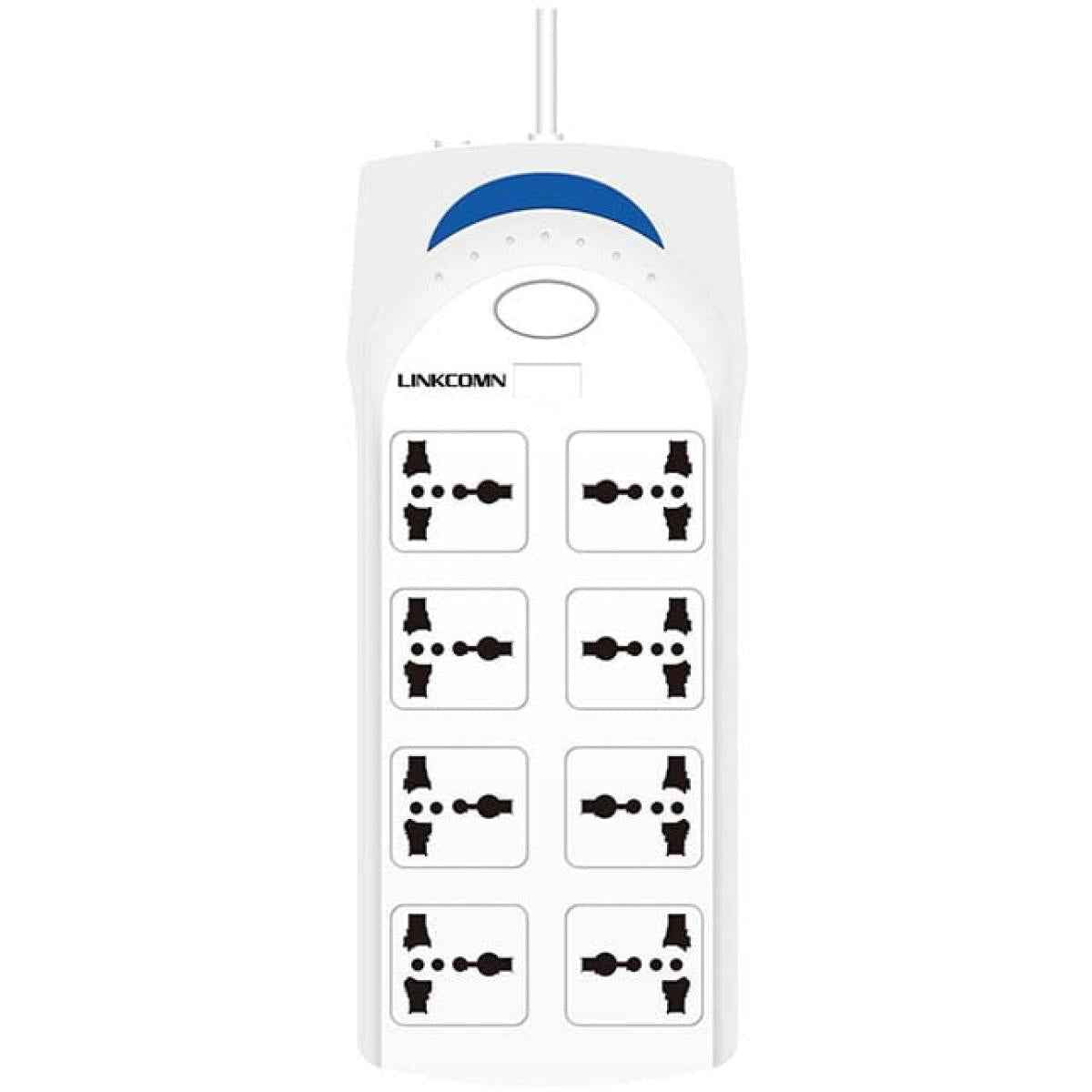 Linkcomn Lc Ps801 Power Strip 8 Outlet W/ 3m Power Cord Eu Interface