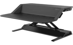 Fellowes Lotus Sit Stand Workstation Desk Adjustable Pre Assembled Black