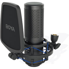 BOYA BY-M1000 Pro Large Diaphragm Condenser Microphone with Shock Mount & Pop Filter