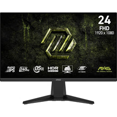 MSI MAG 245F X24 24" Rapid IPS Full HD 240Hz 0.5ms HDR Ready AI Vision AMD FreeSync™ Premium w/ 2x HDMI & DisplayPort Interface - Black