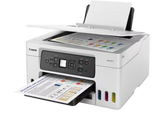 Canon MAXIFY GX3040 Wireless 3-in-1 Refillable MegaTank Inkjet Printer,ideal for small businesses that need cost-effective and high-speed printing, White