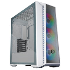 Cooler Master MASTERBOX 520 MESH ARGB Mid Tower Tempered Glass Gaming Case w- 3 x120mm CF120 ARGB Fan - White - MB520-WGNN-S00 -