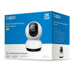 Tp Link Tapo Tc74 3k 5mp Pan And Tilt Ai Home Security Wi Fi Camera, Ai Detection Person, Pet, Vehicle, Baby Crying, Motion Tracking And Detection, Night Vision, Two Way Audio Sound And Light Alarm