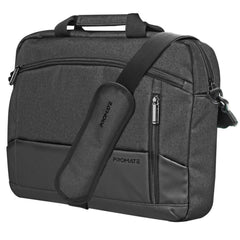 Promate Satchel Mb 15.6" Ergonomic Lightweight Messenger Bag W/ Large Compartments Front Pocket Secure Zippers & Water Resistance - CompuMe