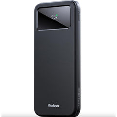 Mcdodo Mc 4220 22.5w Large Led Display 10000mah Fast Charging With Build In Type C + 2 Type A Power Bank Black - CompuMe