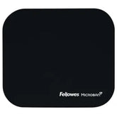 Fellowes Microban Mouse Mat in Black with Antibacterial Protection Layer - Black