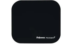 Fellowes Microban Mouse Mat in Black with Antibacterial Protection Layer - Black
