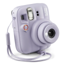FUJIFILM instax mini 13 Instant Film Camera, 2"x3" Instant Prints, Dual Self-Timer 2s/10s, Close-Up Selfie Mode with Mirror, Automatic Exposure, Includes Camera Angle Strap & AA Batteries (purple)